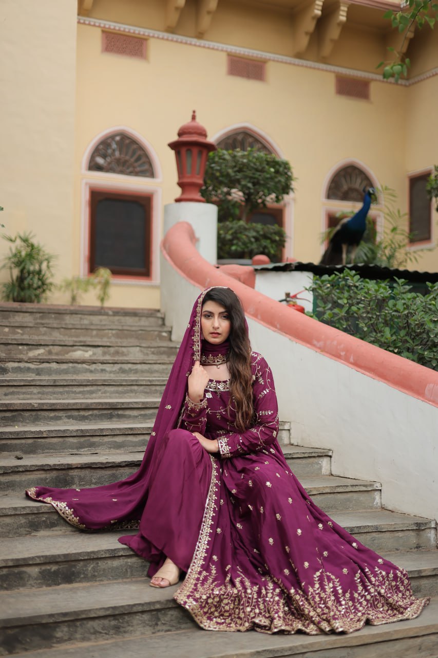 👗 PREMIUM DESIGNER READYMADE TOP-SHARARA-DUPATTA COLLECTIONS