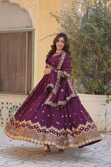 Women's Fully Flair Gown Made With Star Georgette Fabrics