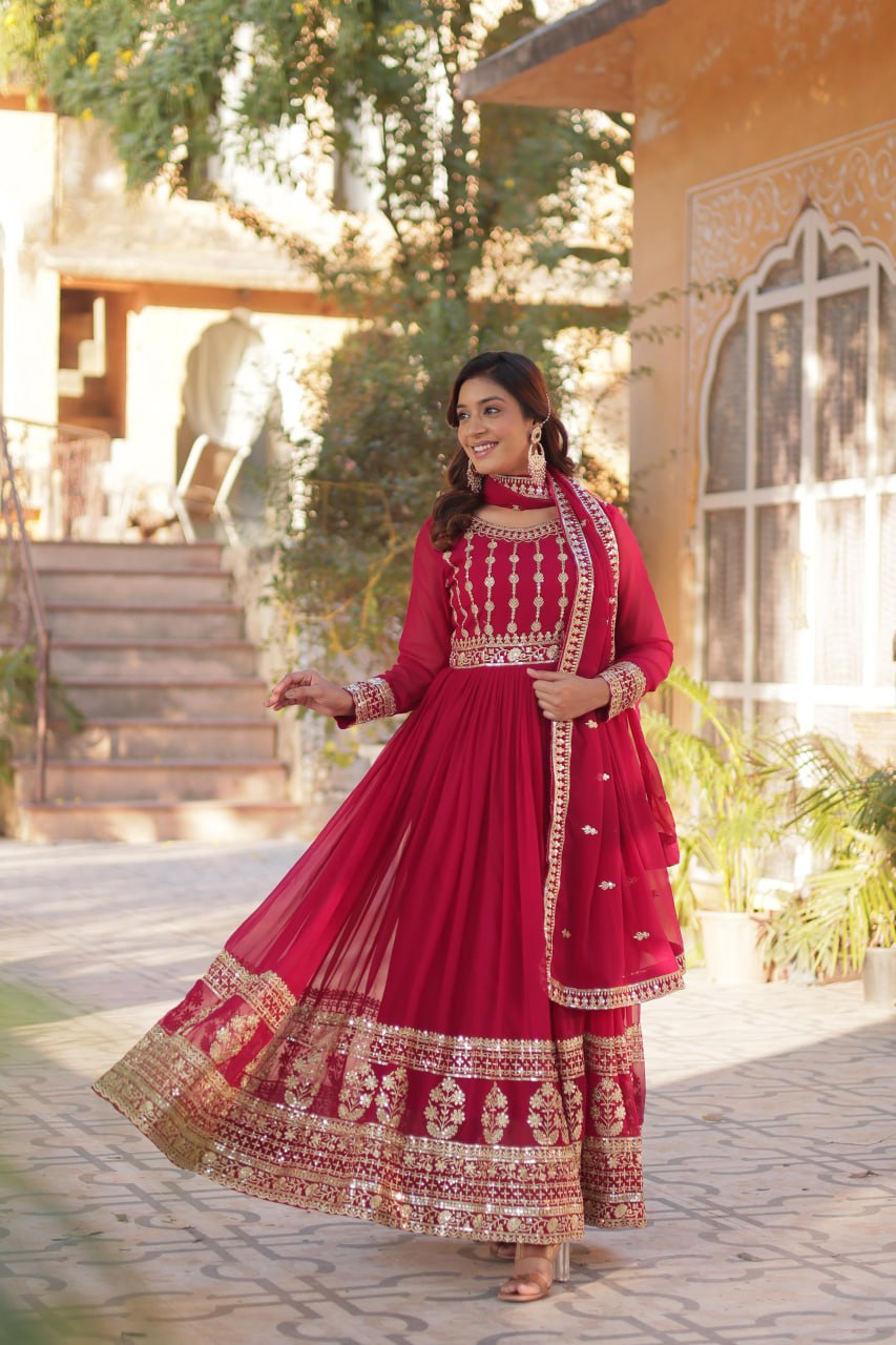 PREMIUM DESIGNER READYMADE GOWN-DUPATTA COLLECTIONS