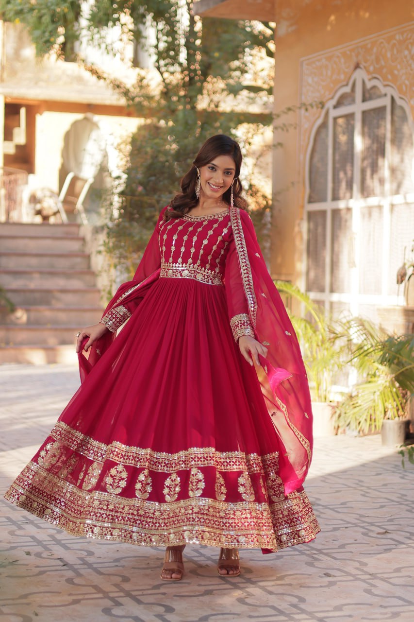 PREMIUM DESIGNER READYMADE GOWN-DUPATTA COLLECTIONS
