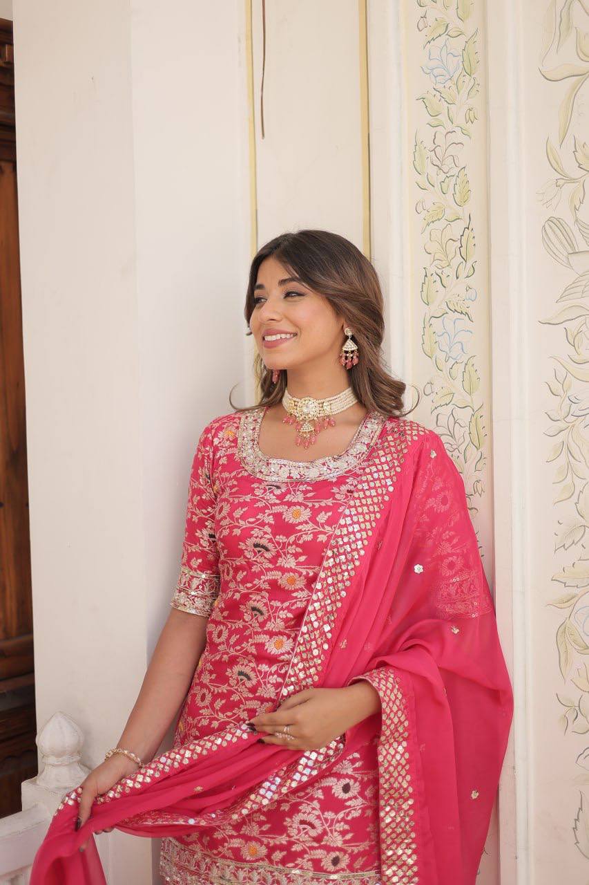 PREMIUM DESIGNER READYMADE TOP-GHARARA-DUPATTA COLLECTIONS
