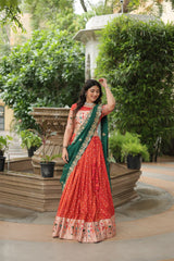 JEQUARD SILK LEHENGA CHOLI WITH DUPATTA COLLECTIONS