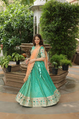 JEQUARD SILK LEHENGA CHOLI WITH DUPATTA COLLECTIONS