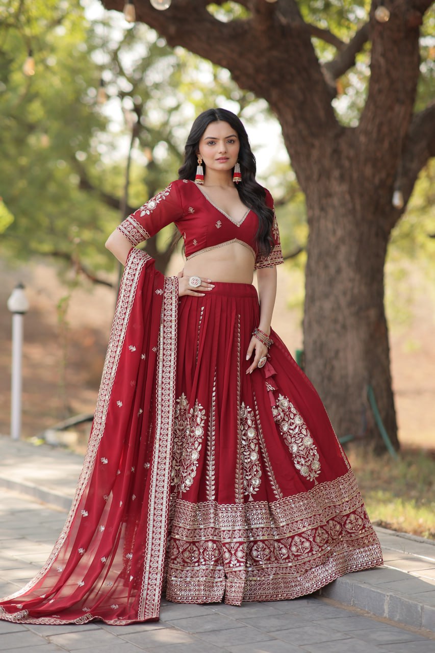DESIGNER  BRIDAL LEHENGA CHOLI WITH DUPATTA COLLECTIONS