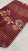 SOFT TUSSAR SILK SAREE WITH BEAUTIFUL PRINT WITH ATTRACTIVE PALLU AND CONTRAST PALLU  WITH TASSAL