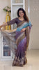SOFT TUSSAR SILK SAREE WITH BEAUTIFUL PRINT WITH ATTRACTIVE PALLU AND CONTRAST PALLU  WITH TASSAL