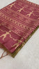 SOFT TUSSAR SILK SAREE WITH BEAUTIFUL PRINT WITH ATTRACTIVE PALLU AND CONTRAST PALLU  WITH TASSAL