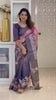 SOFT TUSSAR SILK SAREE WITH BEAUTIFUL PRINT WITH ATTRACTIVE PALLU AND CONTRAST PALLU  WITH TASSAL