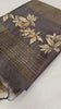 SOFT TUSSAR SILK SAREE WITH BEAUTIFUL PRINT WITH ATTRACTIVE PALLU AND CONTRAST PALLU  WITH TASSAL