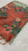 SOFT TUSSAR SILK SAREE WITH BEAUTIFUL PRINT WITH ATTRACTIVE PALLU AND CONTRAST PALLU  WITH TASSAL